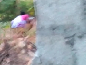 Indian maid aunty peeing outdoor