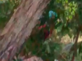 Indian maid aunty peeing outdoor