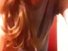 Cute teen girl on camera for boyfriend