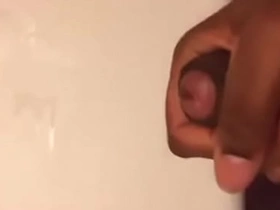 Long Indian Uncut Straight Cums Slow mo!