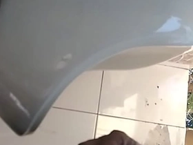 Indian public toilet pissing spy